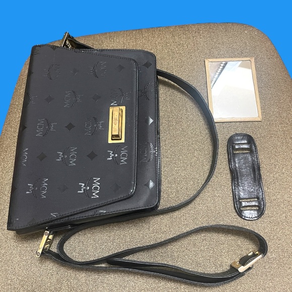 MCM black shoulder bag VINTAGE - Picture 3 of 11